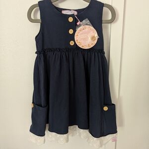 SOLD SweetHoney Navy Blue Dress